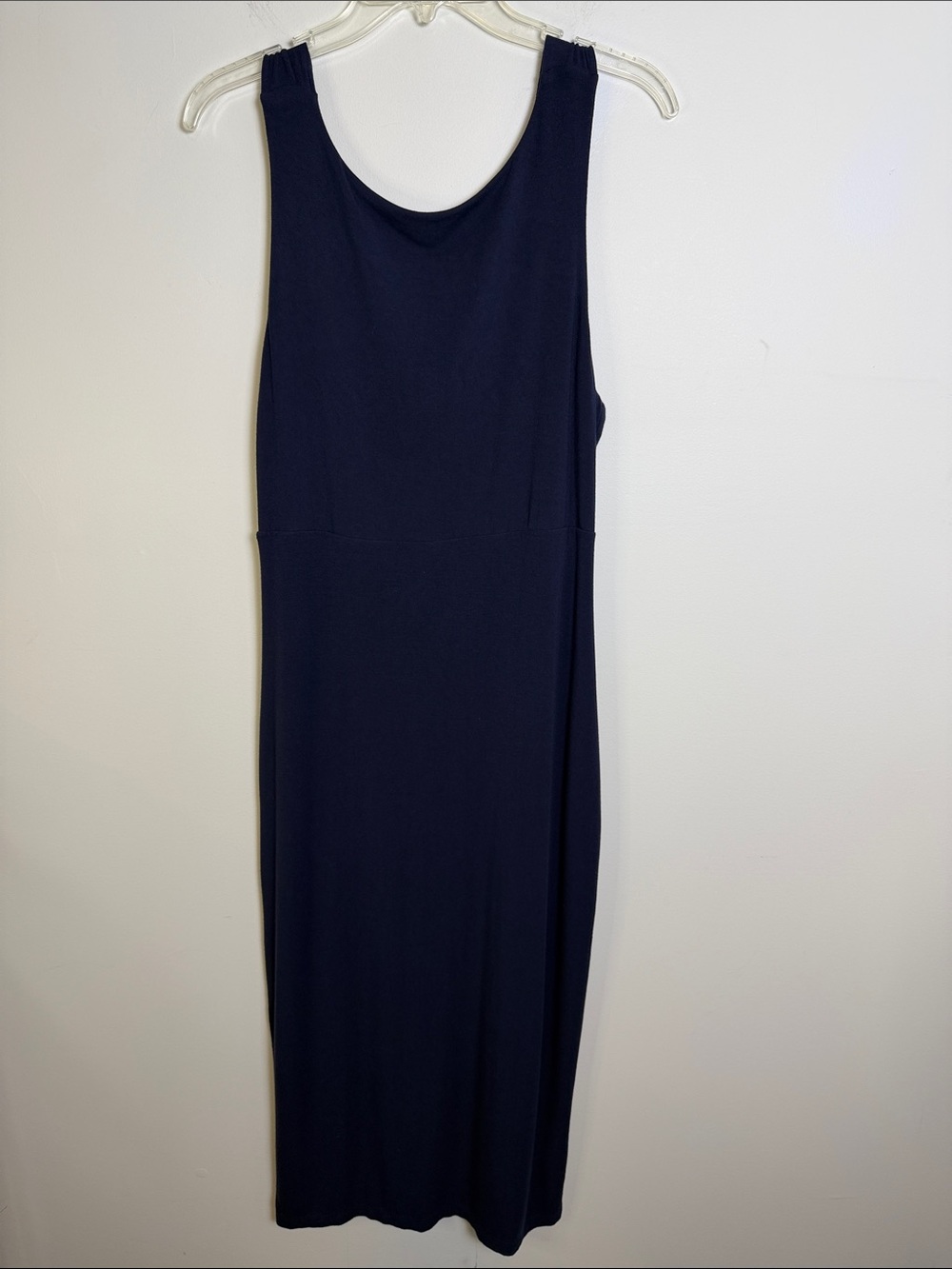 ATHLETA Modal High Neck Sleeveless Maxi Dress  Lined Soft, Navy Blue | Sz M